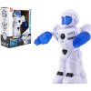 Interaktivní robot Teddies robot jezdící 26cm EN mluvící na baterie se světlem se zvukem