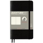 LEUCHTTURM1917 Dotted Pocket Softcover Notebook Kapesní zápisník A6 tečkovaný měkká vazba 123 listů Black – Zboží Živě