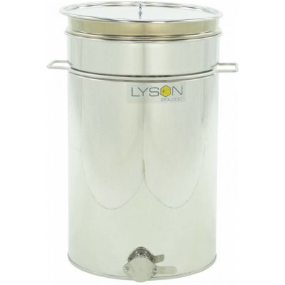 LYSON Nádoba stáčecí a čeřící nerezová 70 l s úchyty, s horizontálním sítem Classic Line – Zboží Dáma