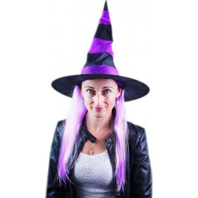 Klobouk čarodějnice s vlasy / Halloween - RAPPA