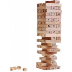 M.I.K. Toys Věž Jenga natur