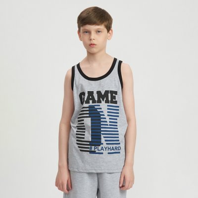 Winkiki Kids Wear chlapecké tílko Game ON šedý melanž – Zboží Dáma
