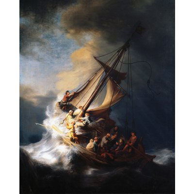 Bouře na Galilejském moři - Rembrandt van Rijn Rozměr: 60x75 cm – Sleviste.cz