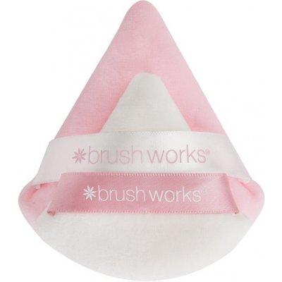 Brushworks Triangular Powder Puff Duo labutěnka – Sleviste.cz