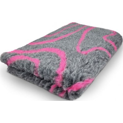 VetBed protiskluz DryBed Grafitová a fuchsiová – Zboží Mobilmania