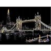 Škrábací  obrázek Škrabací obrázek barevný Tower Bridge 40,5x28,5cm A3 v sáčku