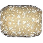 Vánoční vázací stuha MEGA NATURO Vločky bílé (velké Mega klubko)10mm x 12m – Zboží Dáma