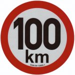 samolepka rychlosti REFLEXNÍ 100 km pr. 15 cm – Zbozi.Blesk.cz