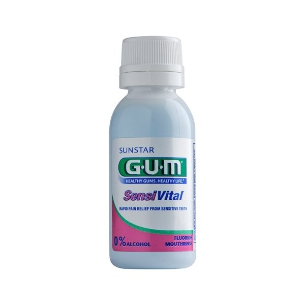 Ústní voda GUM SensiVital ústní výplach pro citlivé zuby cestovní balení 30 ml