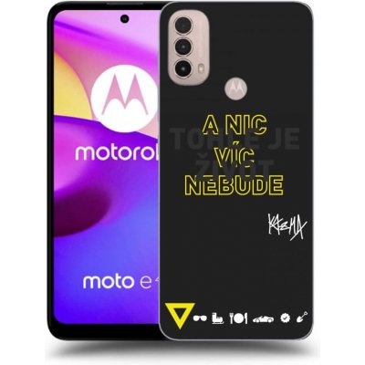 Pouzdro Picasee silikonové Motorola Moto E40 - Kazma - TOHLE JE ŽIVOT A NIC VÍC NEBUDE černé – Zboží Mobilmania