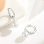 Olivie Stříbrné náušnice s perlou 9967 – Zboží Dáma