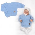 Baby Nellys Rostoucí oversize pletený svetřík pro miminko sv. béžový – Hledejceny.cz