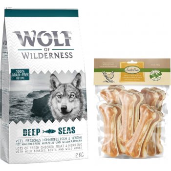Wolf of Wilderness Adult "Deep Seas" se sleděm 12 kg