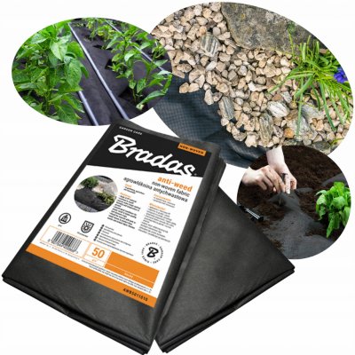 Bradas netkaná mulčovací textilie 50 g/m² 1,6 x 10 m – Zboží Dáma