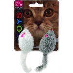 Magic Cat hračka myšky chrastící s catnipem 11 cm 2 ks – Zboží Mobilmania