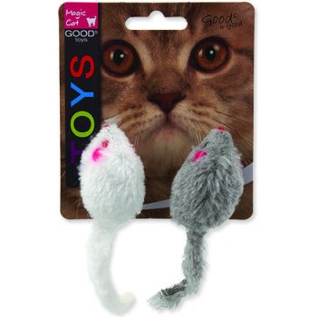Magic Cat hračka myšky chrastící s catnipem 11 cm 2 ks