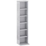 Target Home Regál na CD / DVD 92 cm nastavitelné beton, 183,6 cm – Zbozi.Blesk.cz