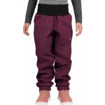 Unuo dívčí Softshellové kalhoty s beránkem vínová – Zboží Dáma