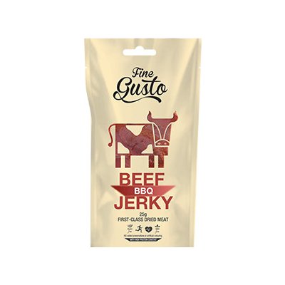 Fine Gusto Hovězí jerky - BBQ Velikost: 25g