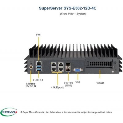 Supermicro SYS-E302-12D-4C – Zboží Živě