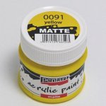 Pentart Akrylová barva matná 50 ml ŽLUTÁ – Zboží Dáma