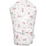 Baby Nellys zavinovačka s výztuží na zavazování Little Flowers bílá – Sleviste.cz