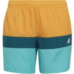 adidas Colorblock Chlapecké plavecké šortky, oranžová – Zboží Dáma