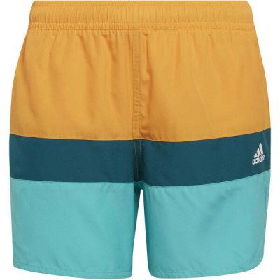 adidas Colorblock Chlapecké plavecké šortky, oranžová – Zboží Dáma