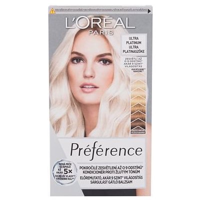 L'Oréal Paris Préférence Les Blondissimes barva na vlasy na barvené vlasy na blond vlasy Ultra Platinum 60 ml