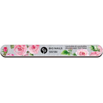 BIO nails Pilník profi 100/180 zebra rovný rose 1 ks – Zboží Dáma