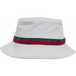 Urban Classics pružný bavlněný klobouček s proužky s příměsí elastanu bílá - červená - zelená – Hledejceny.cz