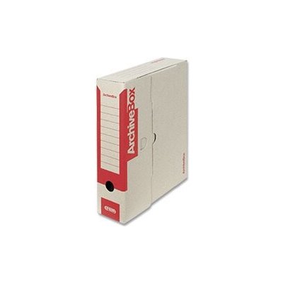 EMBA Archiv box Colour - archivační box - 330 x 260 x 75 mm, červený – Zboží Živě