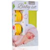 Osuška pro miminko T-TOMI Baby set bambusová osuška yellow / žlutá yellow / žlutý