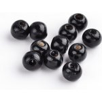 Dřevěné korálky - černé - ∅ 8 mm - 10 ks – Hledejceny.cz