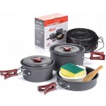 Naturehike kempingové nádobí set hliníkového nádobí pro 2-3 osoby 680g