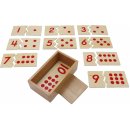 Montessori puzzle Čísla a puntíky