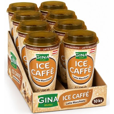 Gina Ledová káva Latte Macchiato 10 x 230 ml – Hledejceny.cz