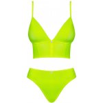 Obsessive Romantický set Neonia top & panties žlutá – Sleviste.cz