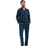 Pánské pyžamo teplé modré a zeleně kárované celopropínací 1Z1759 zelená – Hledejceny.cz