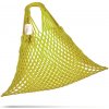 Nákupní taška a košík Pružná bavlněná síťovka dárkový obal Pro tátu na lahváče olivově zelená