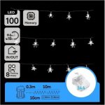Aigostar LED Ven. ván. řetěz 100xLED/8 funkcí 3xAA 10m IP44 studená bílá B10303K53 – Hledejceny.cz