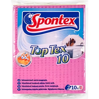 Spontex Utěrka houbová TopTex 10 ks – Hledejceny.cz