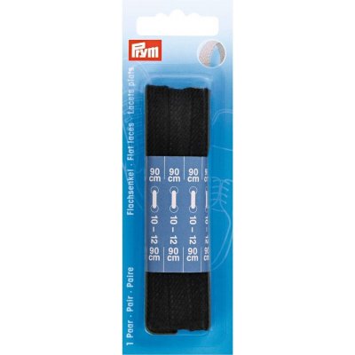 PRYM Ploché tkaničky 8 mm, 180 cm, černé – Sleviste.cz