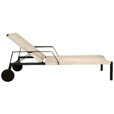 Tribu Polohovací s područkami a kolečky Nodi nerezová ocel white – Zboží Dáma