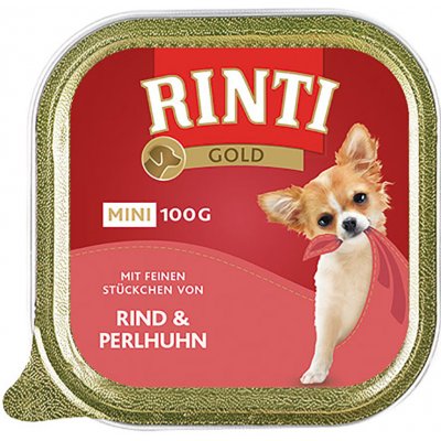 Rinti Gold Mini Adult Dog hovězí a perlička 16 x 100 g – Zboží Mobilmania