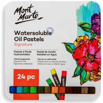 Mont Marte olejové křídy vodou rozmyvatelné 24 ks – Hledejceny.cz