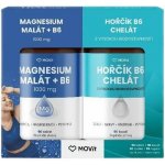 MOVit Duo Hořčíků Malát+B6&Chelát 90 kapslí + 90 tablet – Hledejceny.cz