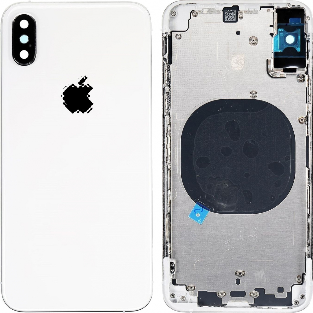 Kryt Apple iPhone XS Zadní Housing stříbrný