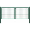 Pletiva Dvoukřídlá brána Classic z jednoduchého pletiva zelená 150 x 300 cm