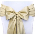 Saténová mašle na židli SVĚTLE ZLATÁ – Hledejceny.cz